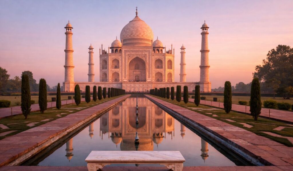 taj mahal sunrise reflection best time to visit taj mahal photography