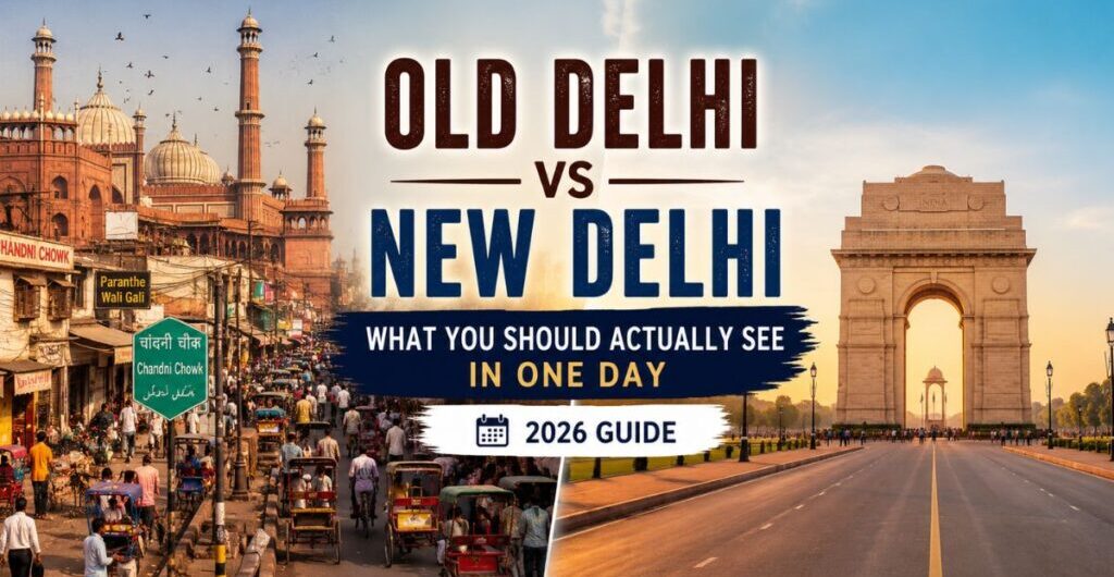 Old Delhi vs New Delhi: What You Should Actually See in One Day (2026 Guide)