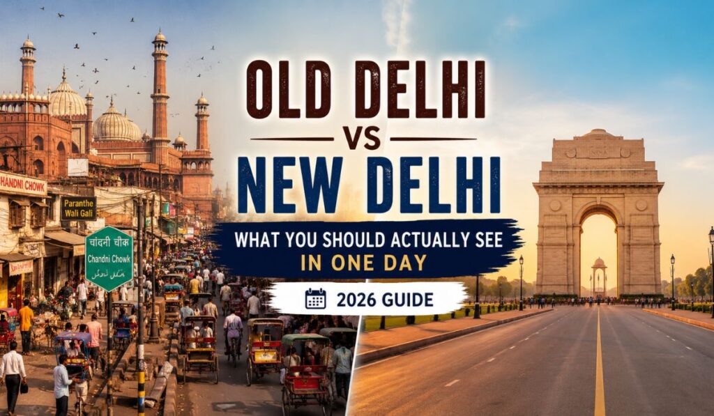 Old Delhi vs New Delhi: What You Should Actually See in One Day (2026 Guide)